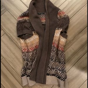 NIC + ZOE Long Short Sleeve Cardigan M